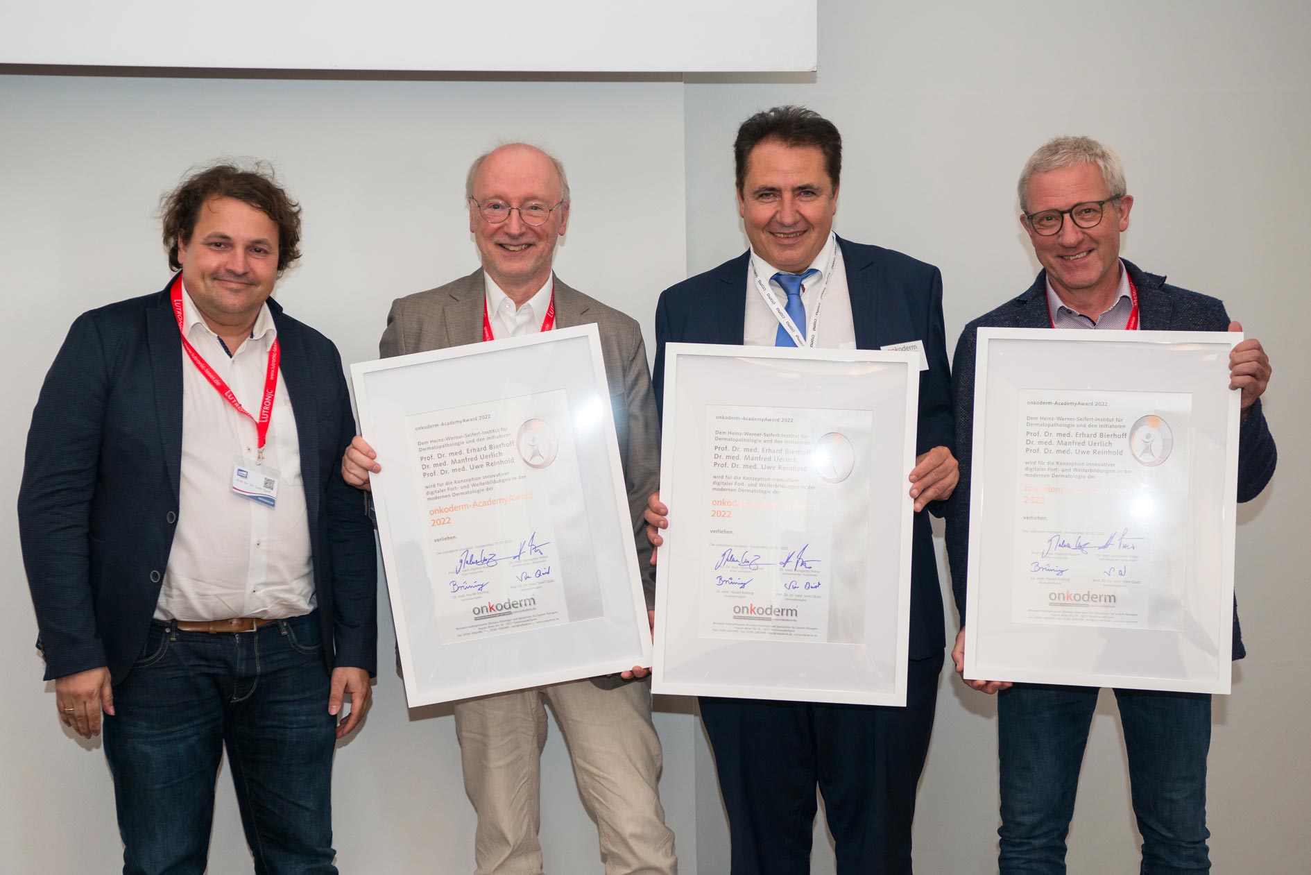Auszeichnung Weiterbildung digitale Dermaptopathologie Pathologie Dr. Uerlich Prof. Dr. Reinhold Prof. Dr. Bierhoff